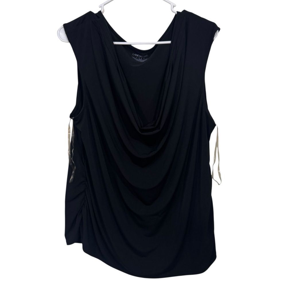 Lane Bryant Black Scoop Neck Sleeveless Tank Top